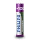 Philips R03B4RTU10/10 - 4 pz. Baterías recargables AAA MULTILIFE NiMH/1,2V/1000 mAh