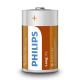 Philips R20L2F/10 - 2 pz. Batería de cloruro de zinc D LONGLIFE 1,5V