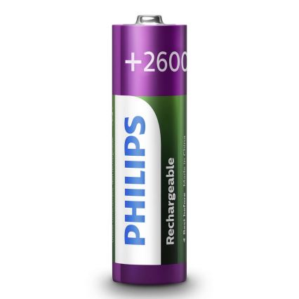 Philips R6B2A260/10 - 2 pz. Baterías recargables AA MULTILIFE NiMH/1,2V/2600 mAh