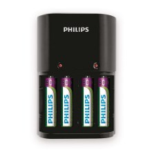 Philips SCB1450NB/12 - Cargador de baterías MULTILIFE 4xAAA 800 mAh 230V