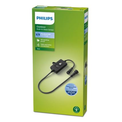 Philips - Sensor crepuscular de exterior con temporizador IP44