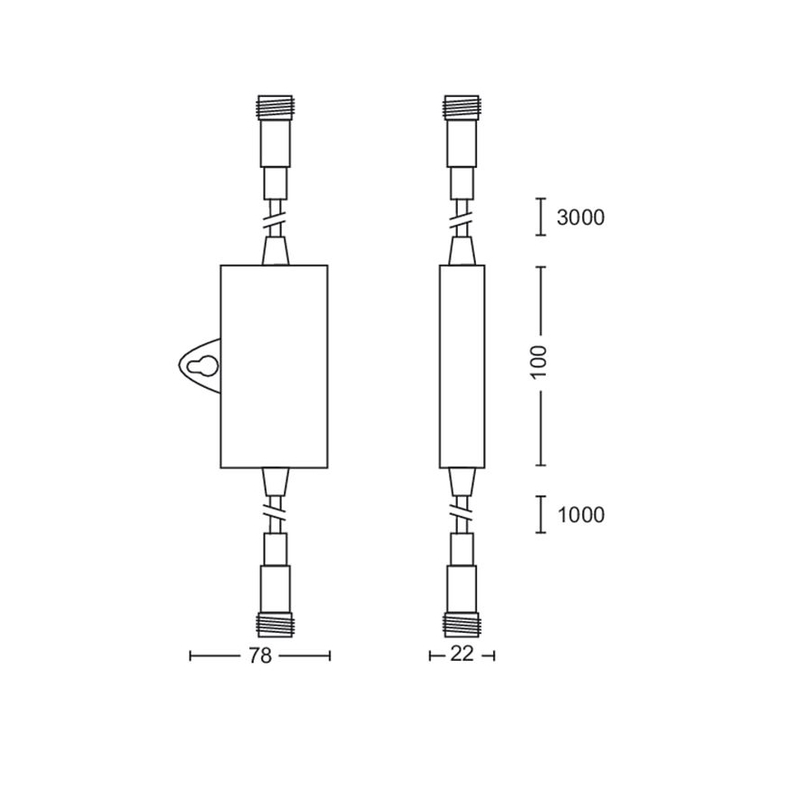 Philips - Sensor crepuscular de exterior con temporizador IP44
