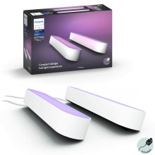 Philips - SET 2x Lámparas de mesa LED regulable Hue PLAY LED/6W/230V blanca