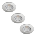 Philips - SET 3x Lámpara de baño LED regulable DIVE 1xLED/5,5W/230V IP65