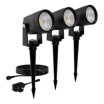 Philips - SET 3x Lámpara de exterior LED GARDENLINK REUEL LED/1,5W/230V 2700K IP44