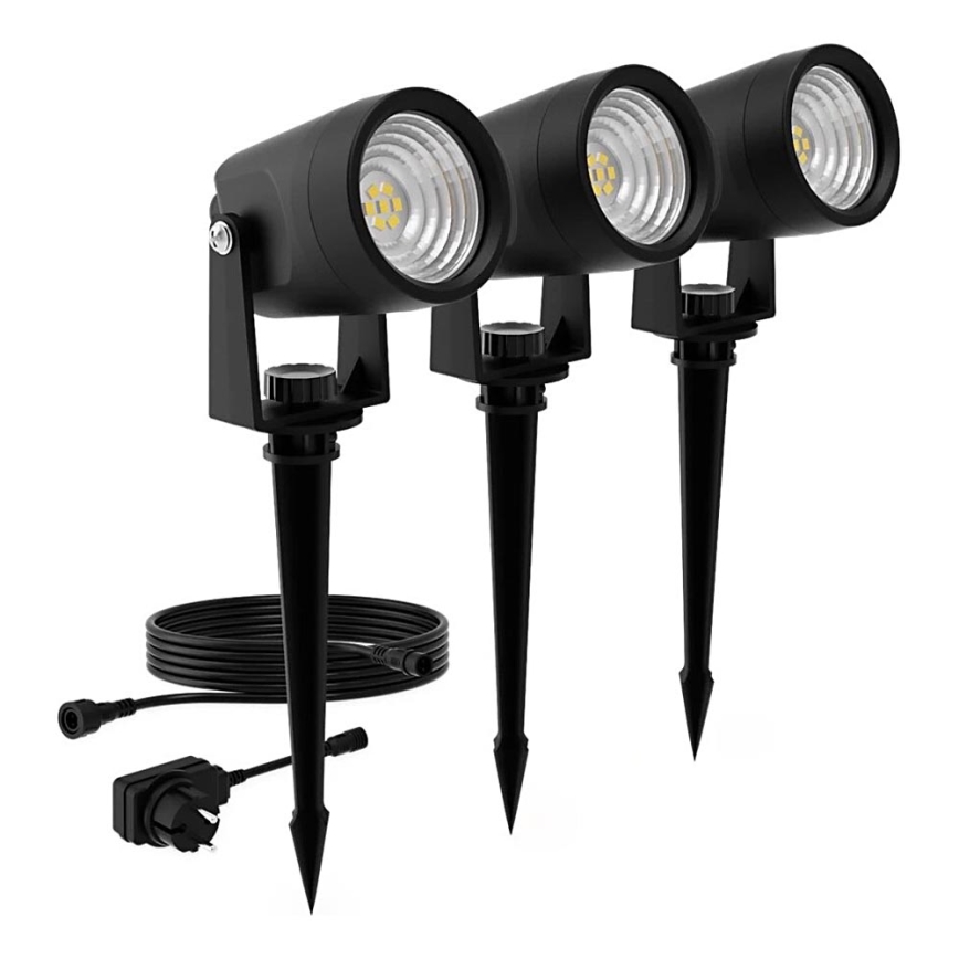 Philips - SET 3x Lámpara de exterior LED GARDENLINK REUEL LED/1,5W/230V 2700K IP44
