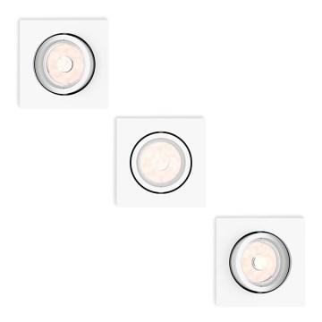 Philips - SET 3x Lámpara empotrada 1xGU10/5,5W/230V