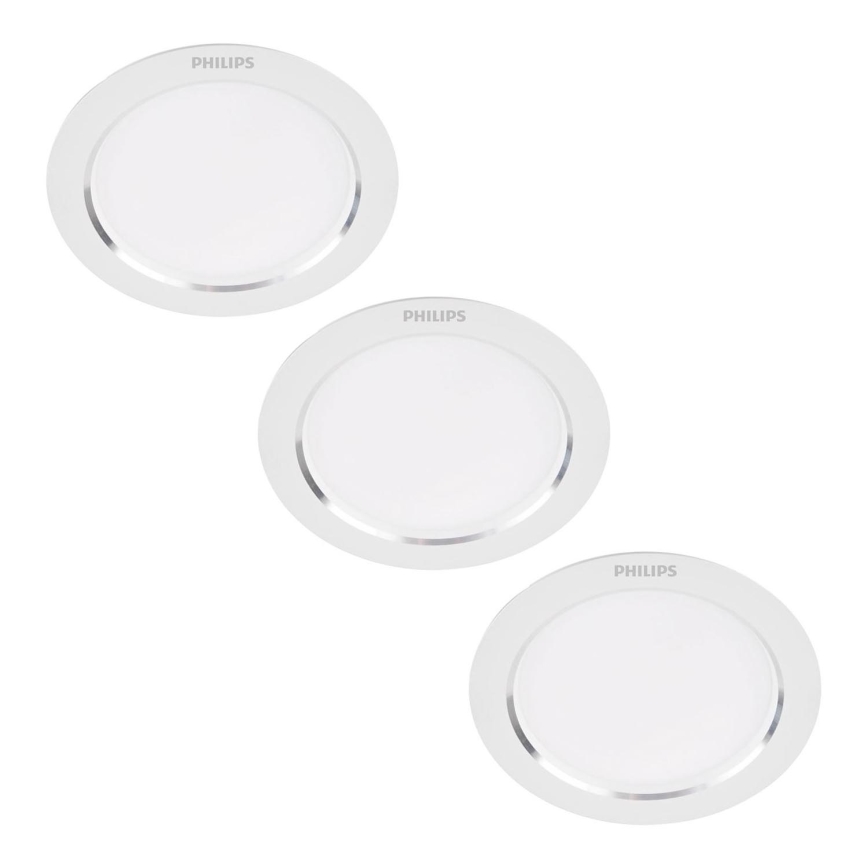 Philips - SET 3x Lámpara empotrada LED LED/3,5W/230V 3000K