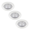 Philips - SET 3x LED Lámpara empotrable LED/4,5W/230V 2700K