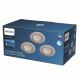 Philips - SET 3x LED Lámpara empotrable regulable LED/5,5W/230V 2700K