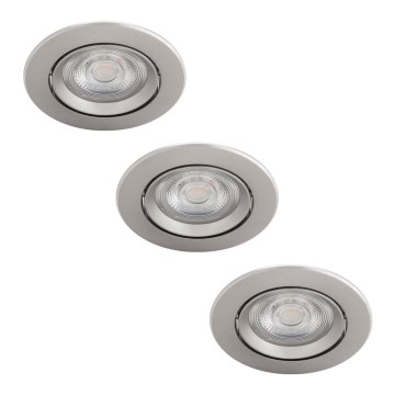 Philips - SET 3x LED Lámpara empotrable regulable LED/5W/230V 2700K