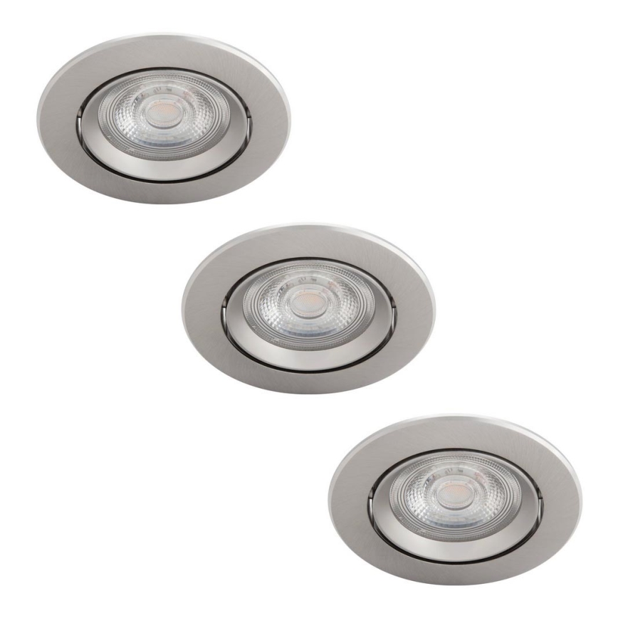 Philips - SET 3x LED Lámpara empotrable regulable LED/5W/230V 2700K