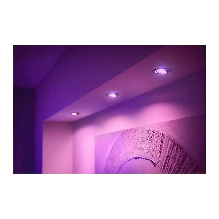Philips - SET 3x LED RGB Plafón regulable Hue CENTURA 1xGU10/5,7W/230V 2000-6500K