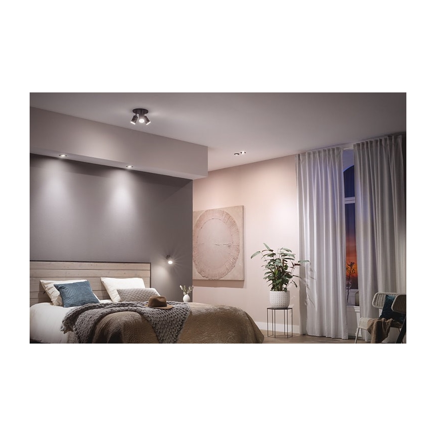 Philips - SET 3x LED RGB Plafón regulable Hue CENTURA 1xGU10/5,7W/230V 2000-6500K