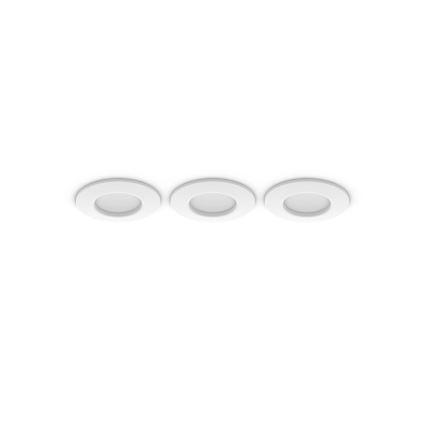 Philips - SET 3x LED RGBW Lámpara empotrable regulable para el baño Hue SLIM LED/8,3W/230V IP44 2000-6500K