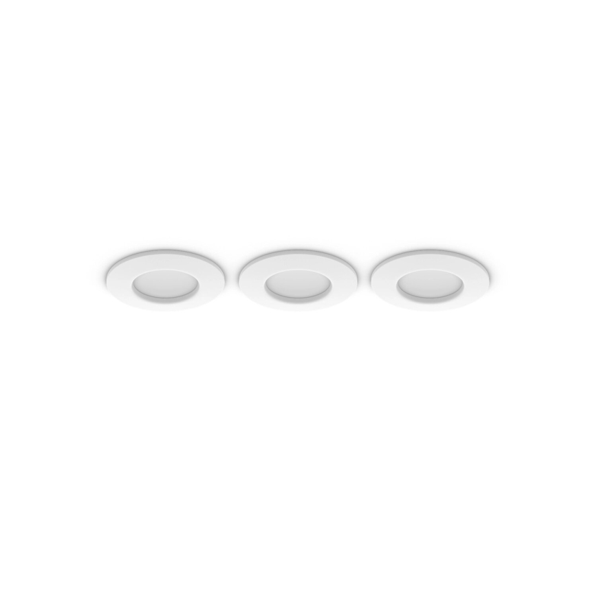 Philips - SET 3x LED RGBW Lámpara empotrable regulable para el baño Hue SLIM LED/8,3W/230V IP44 2000-6500K