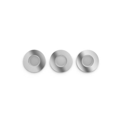 Philips - SET 3x LED RGBW Lámpara empotrable regulable para el baño Hue XAMENTO 1xGU10/4,2W/230V IP44 2000-6500K