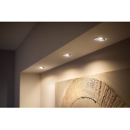 Philips - SET 3x Lámpara empotrable LED regulable Hue MILLISKIN 1xGU10/4,2W/230 2200-6500K