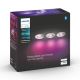 Philips - SET 3xLED RGB Lámpara de baño regulable Hue XAMENTO 1xGU10/5,7W/230V IP44 2000-6500K