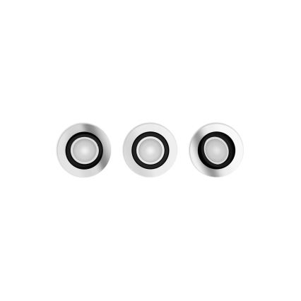 Philips - SET 3xLED RGBW Lámpara empotrable regulable Hue CENTURA 1xGU10/4,2W/230V 2000-6500K