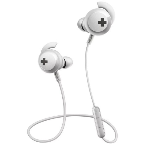 Philips SHB4305WT/00 - Auriculares Bluetooth con micrófono blanco