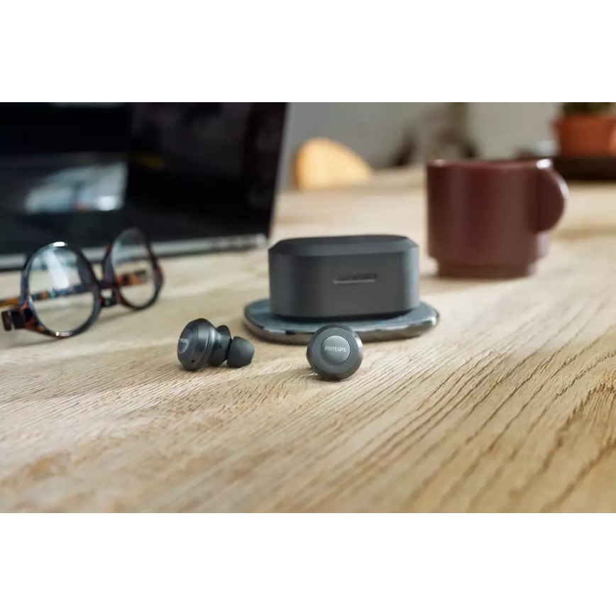 Philips TAT8505BK/00 - Auriculares inalámbricos IPX4 negro