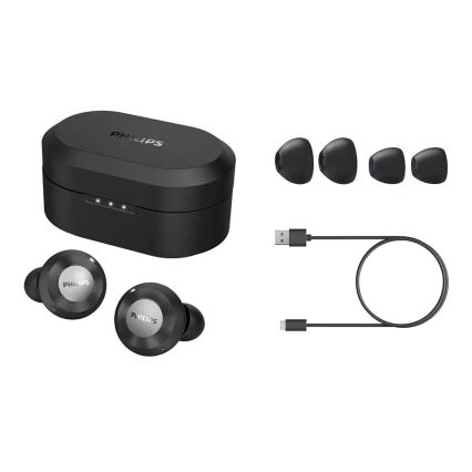Philips TAT8505BK/00 - Auriculares inalámbricos IPX4 negro