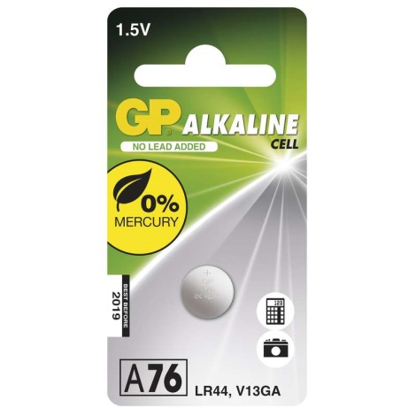 Pila alcalina A76 GP ALKALINE 1,5V/110 mAh
