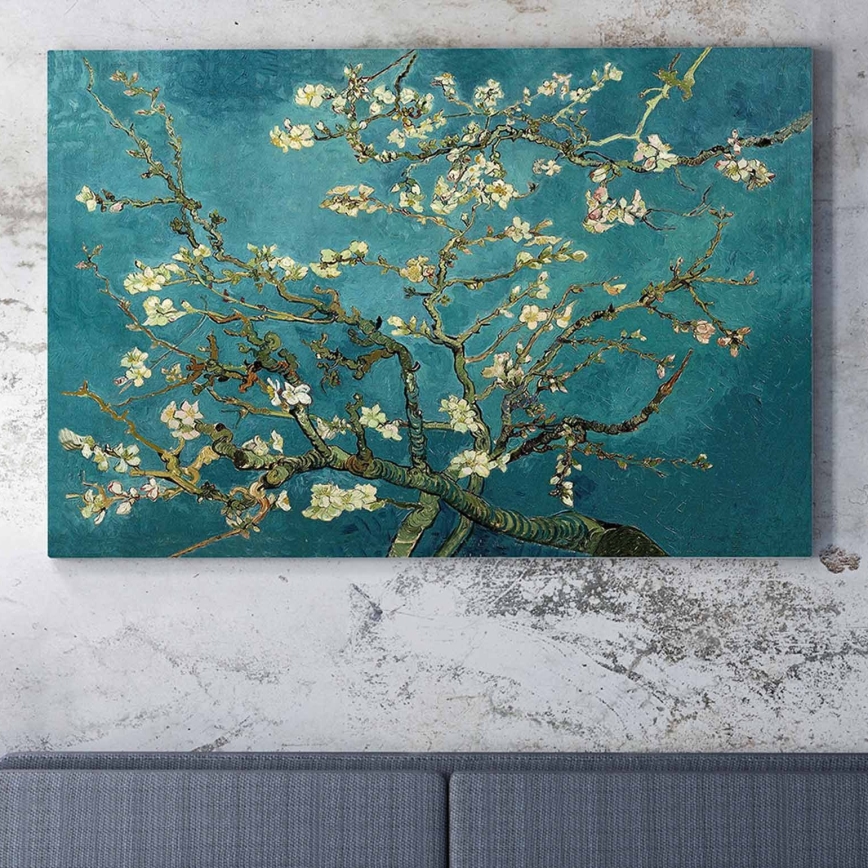Pintura mural sobre lienzo 70x100 cm árbol
