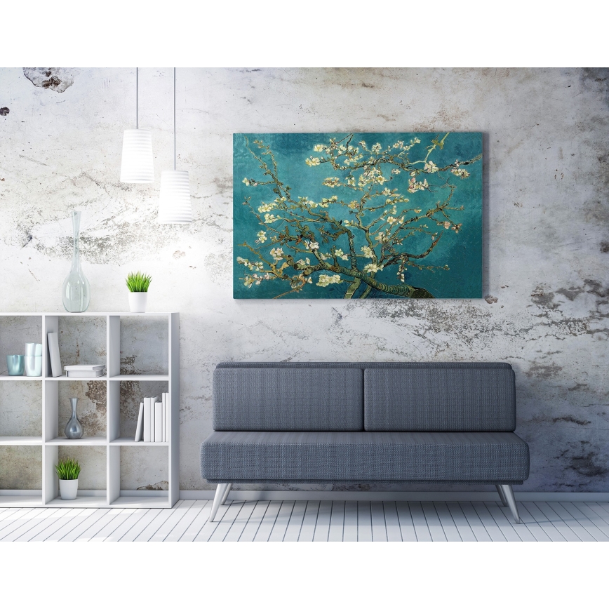 Pintura mural sobre lienzo 70x100 cm árbol