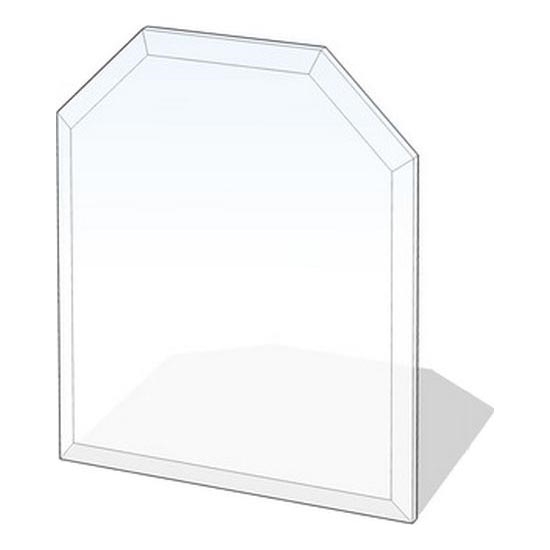 Placa de vidrio para chimenea 1200x1000x8 mm