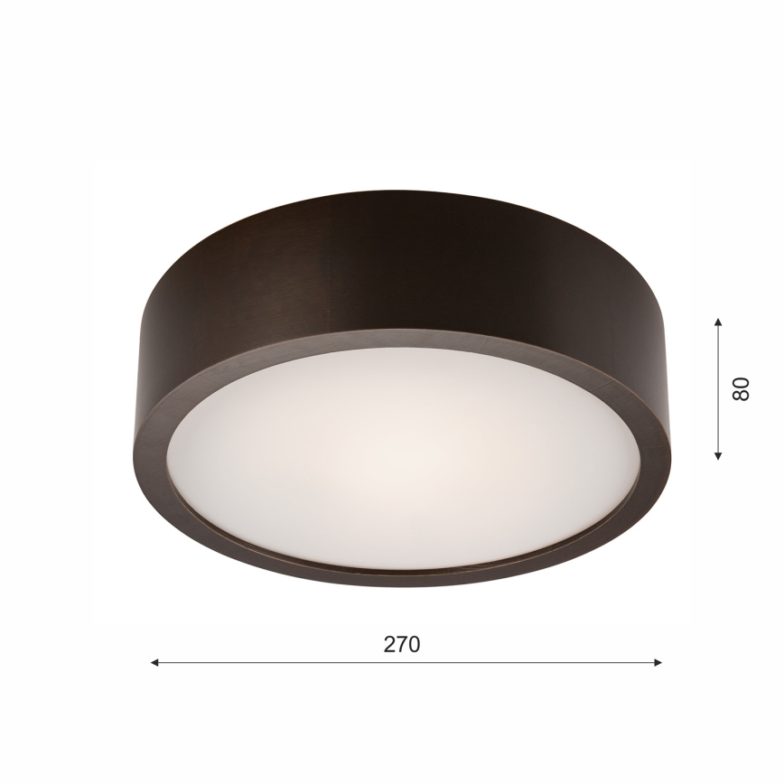Plafón 1xE27/60W/230V pino - FSC Certificado