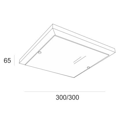 Plafón 1xE27/60W/230V haya - FSC Certificado