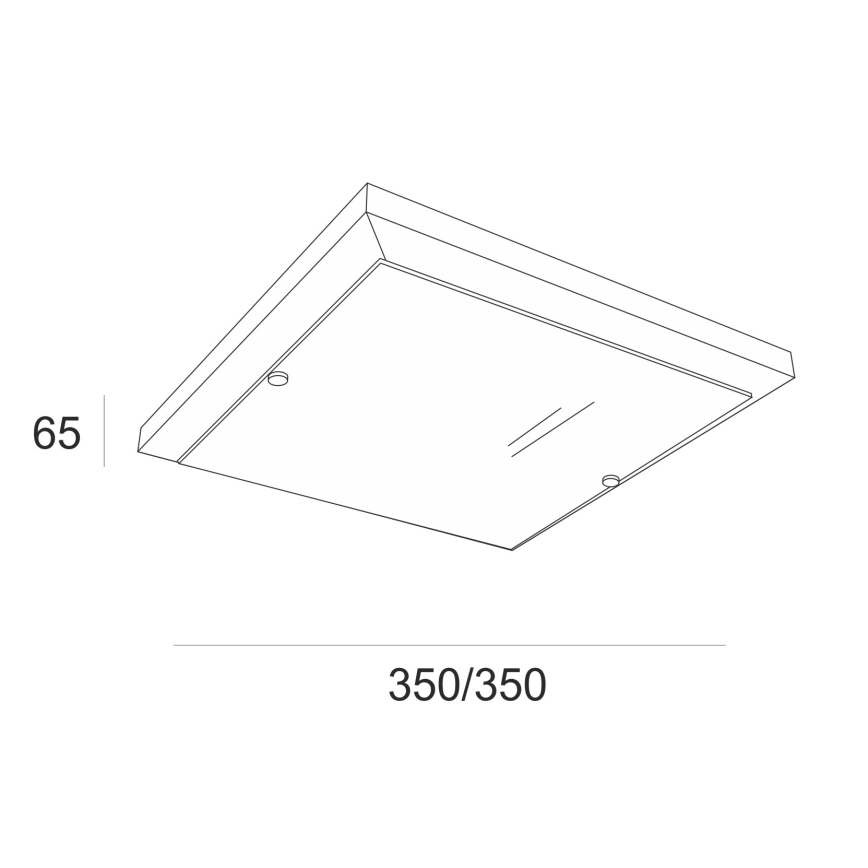 Plafón 2xE27/60W/230V pino