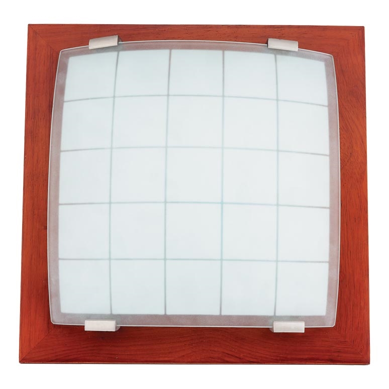 Plafón/Aplique GEOMETRICA 1xE27/60W/230V árbol de caucho 25x25 cm