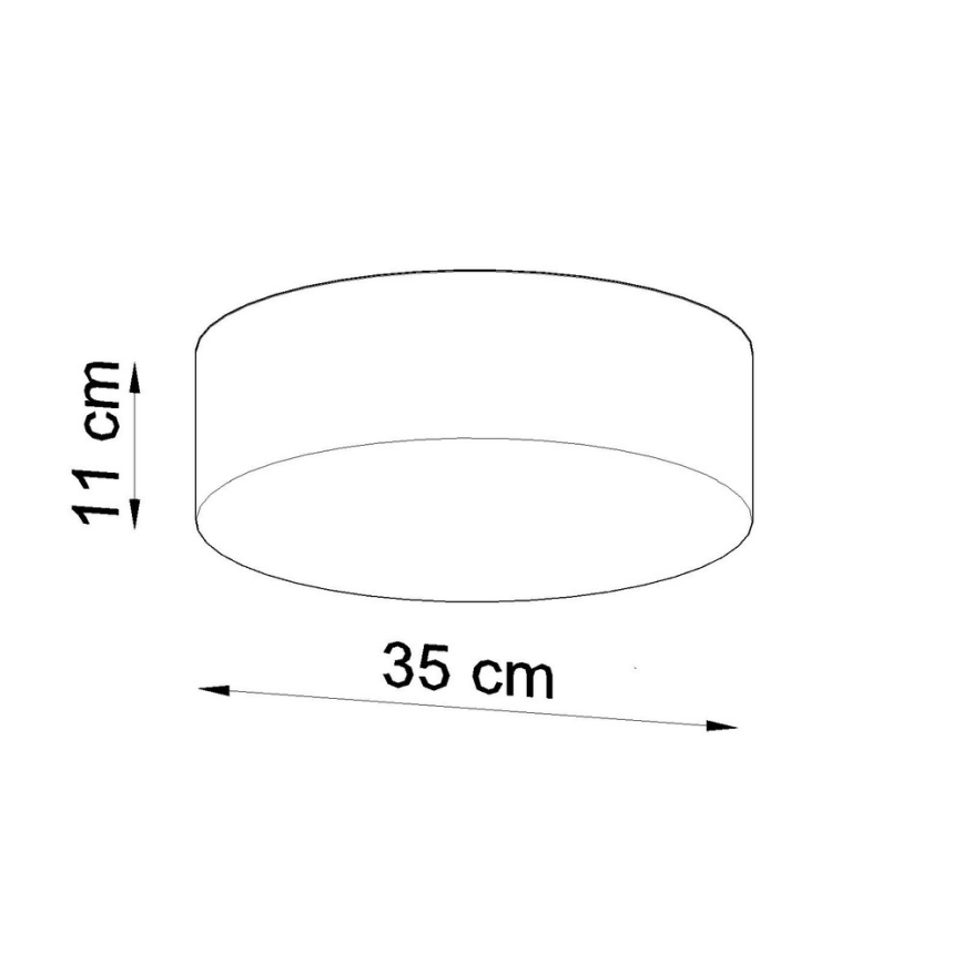 Plafón ARENA 35 2xE27/60W/230V blanco
