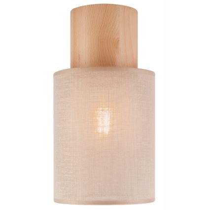 Plafón ARI 1xE27/60W/230V d. 16 cm haya beige