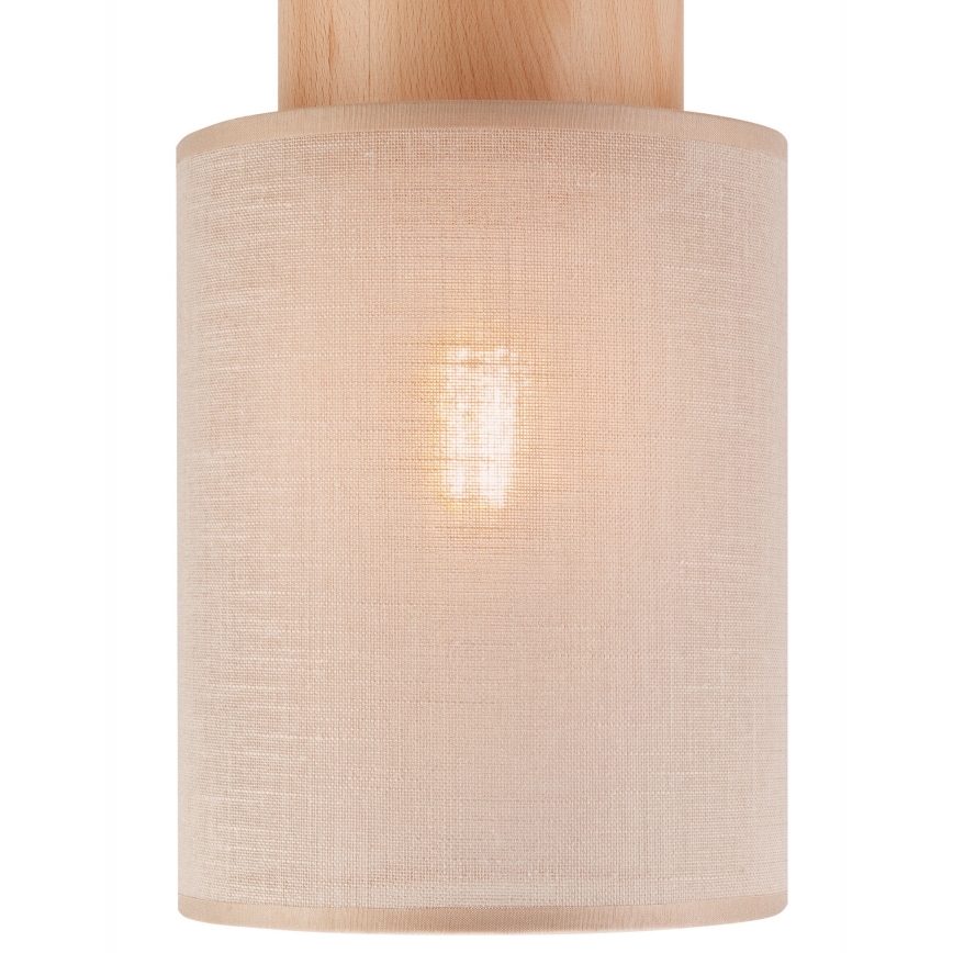 Plafón ARI 1xE27/60W/230V d. 16 cm haya beige