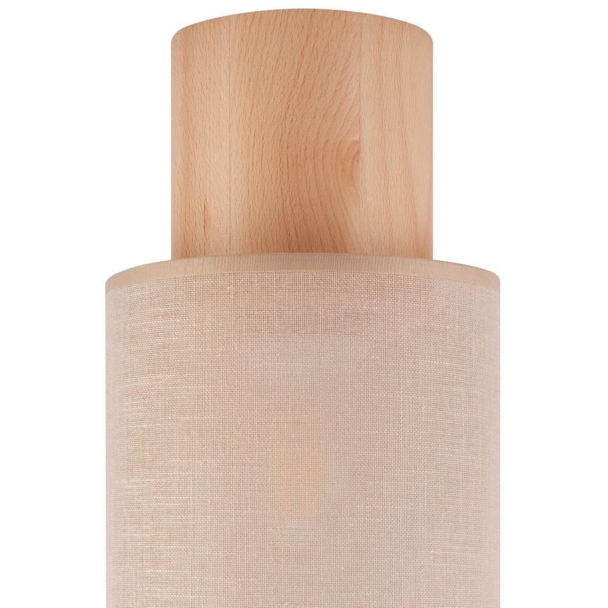 Plafón ARI 1xE27/60W/230V d. 16 cm haya beige
