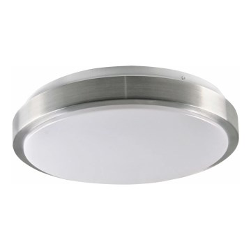 Plafón BENEDYKT 2xE27/20W/230V diá. 33 cm plata