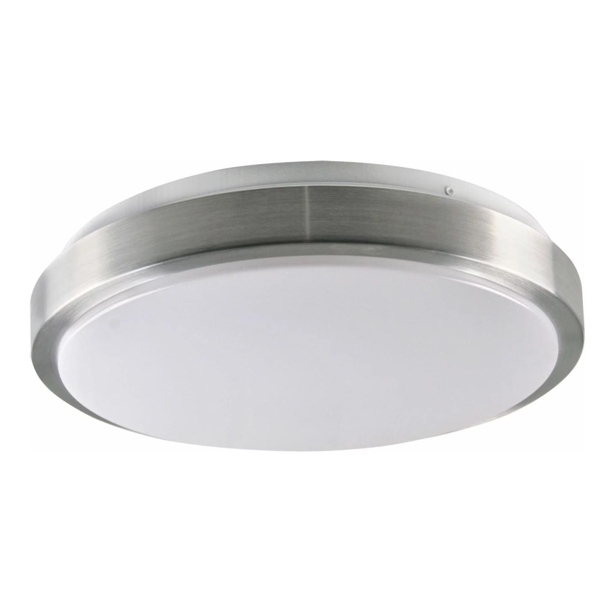 Plafón BENEDYKT 2xE27/20W/230V diá. 33 cm plata
