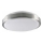 Plafón BENEDYKT 2xE27/20W/230V diá. 33 cm plata