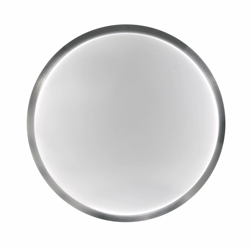 Plafón BENEDYKT 2xE27/20W/230V diá. 33 cm plata