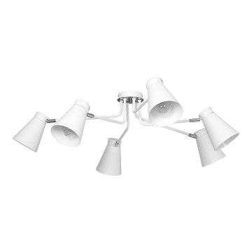 Plafón BEVAN 6 6xE27/60W blanco