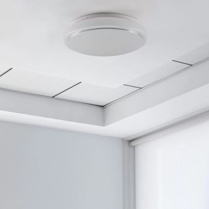 Plafón BOGDAN 2xE27/20W/230V diá. 33 cm blanco