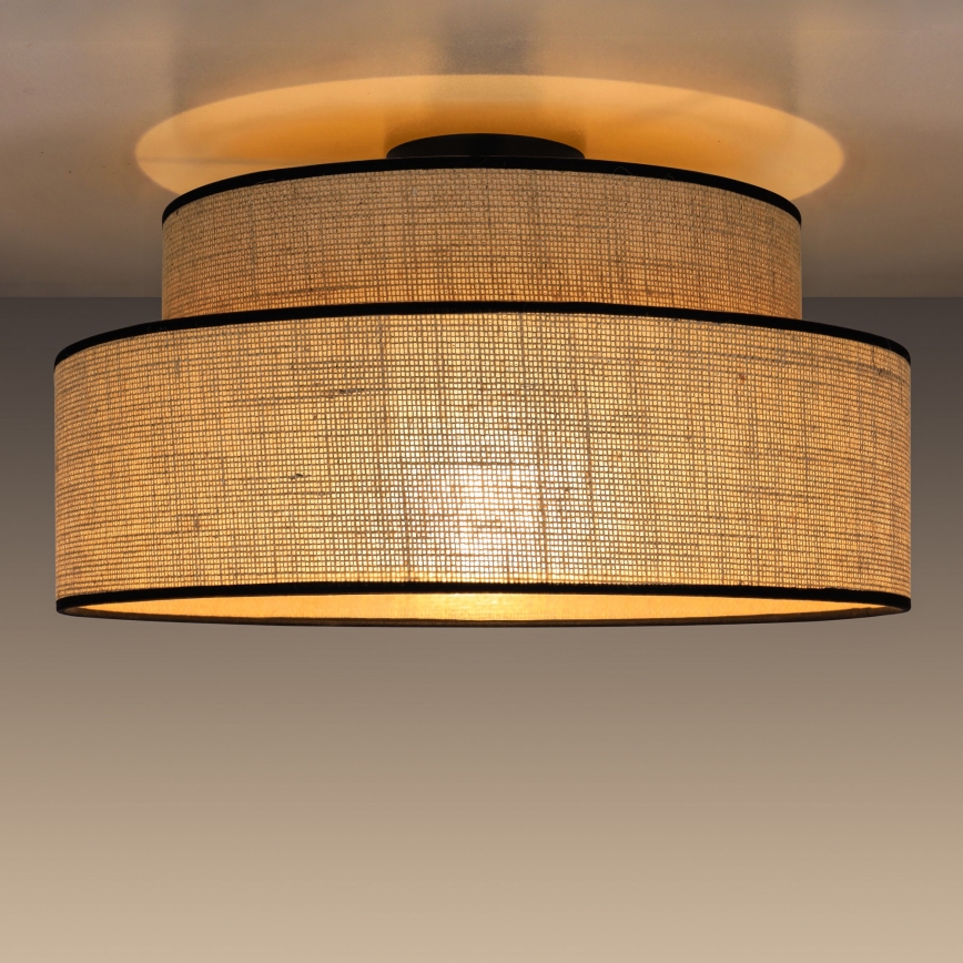 Plafón BOHO 1xE27/60W/230V beige