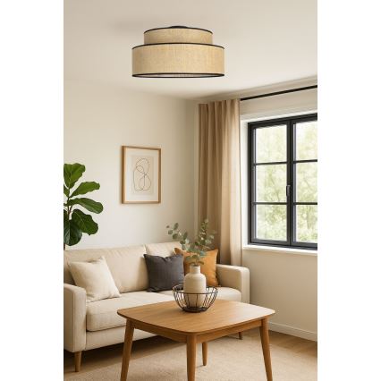 Plafón BOHO 1xE27/60W/230V beige