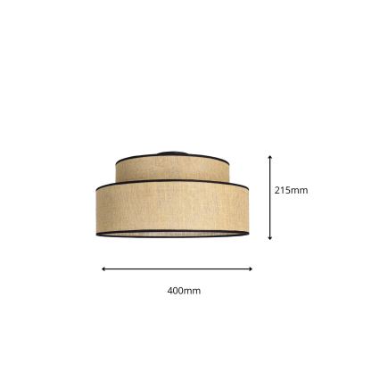 Plafón BOHO 1xE27/60W/230V beige