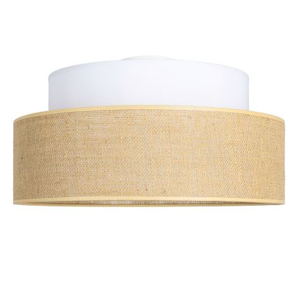 Plafón BOHO 1xE27/60W/230V blanco/beige