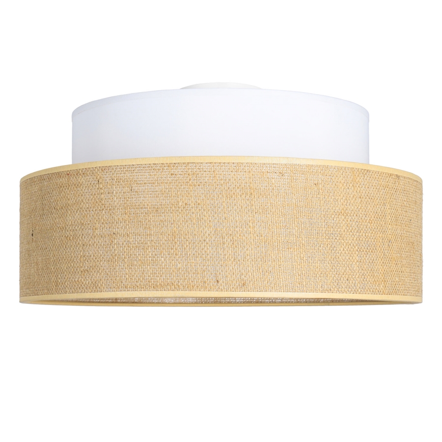 Plafón BOHO 1xE27/60W/230V blanco/beige